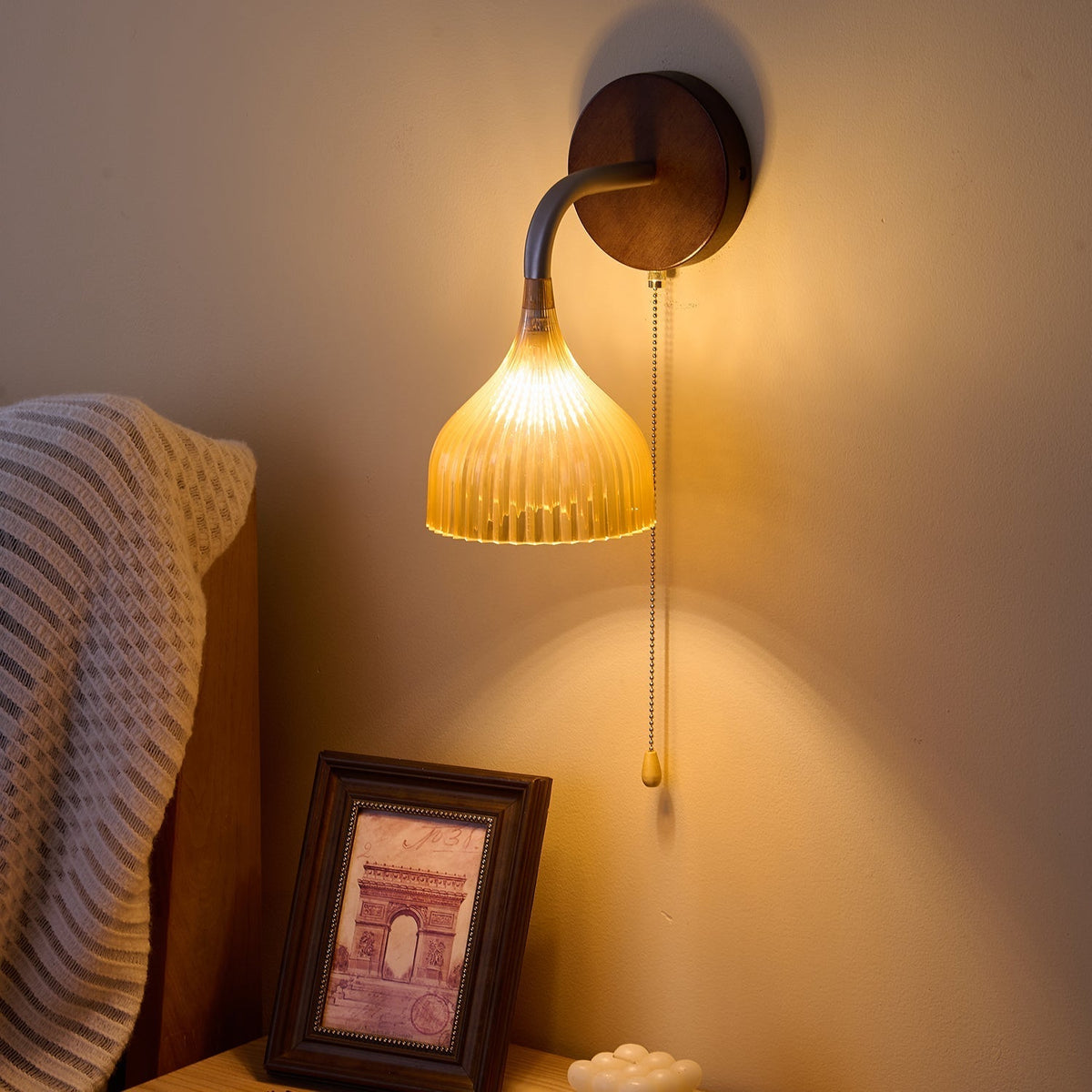 Cimararae aplique de pared elegancia de estilo clásico de madera