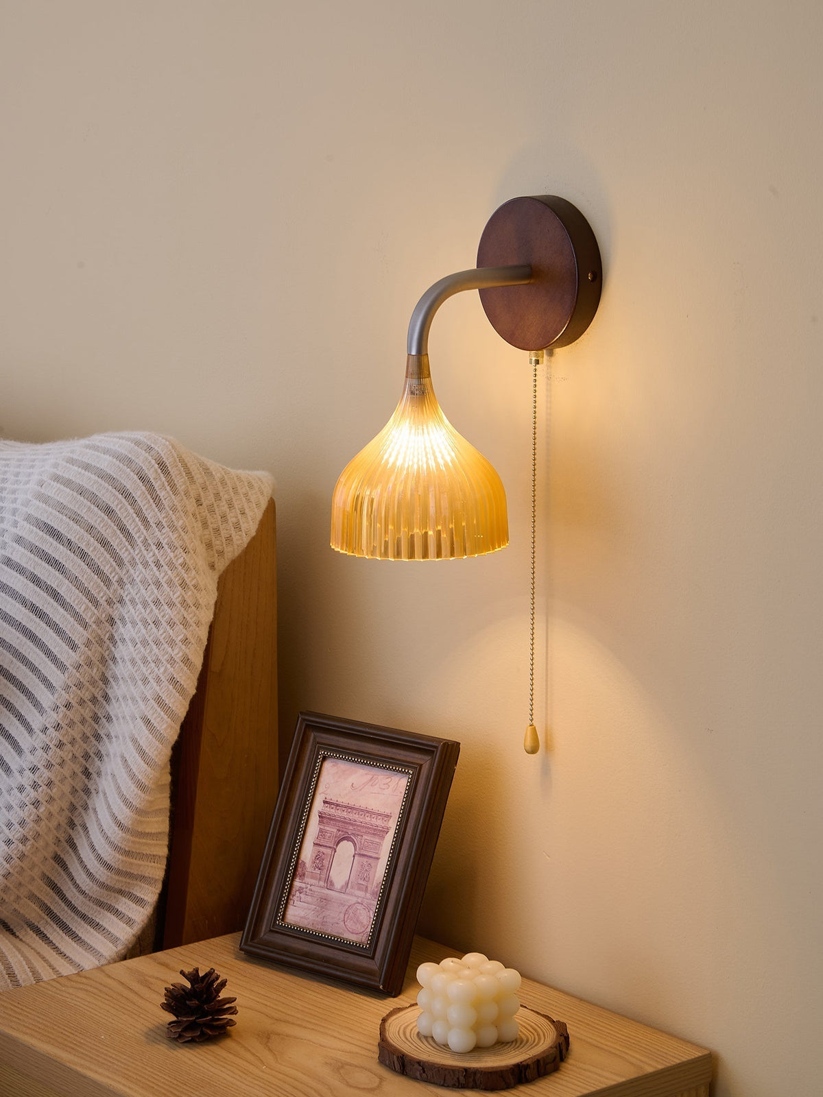 Cimararae aplique de pared elegancia de estilo clásico de madera