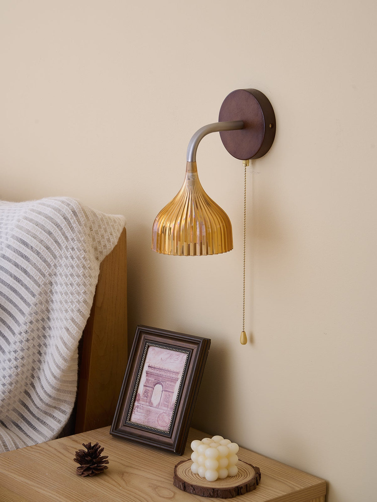 Cimararae aplique de pared elegancia de estilo clásico de madera