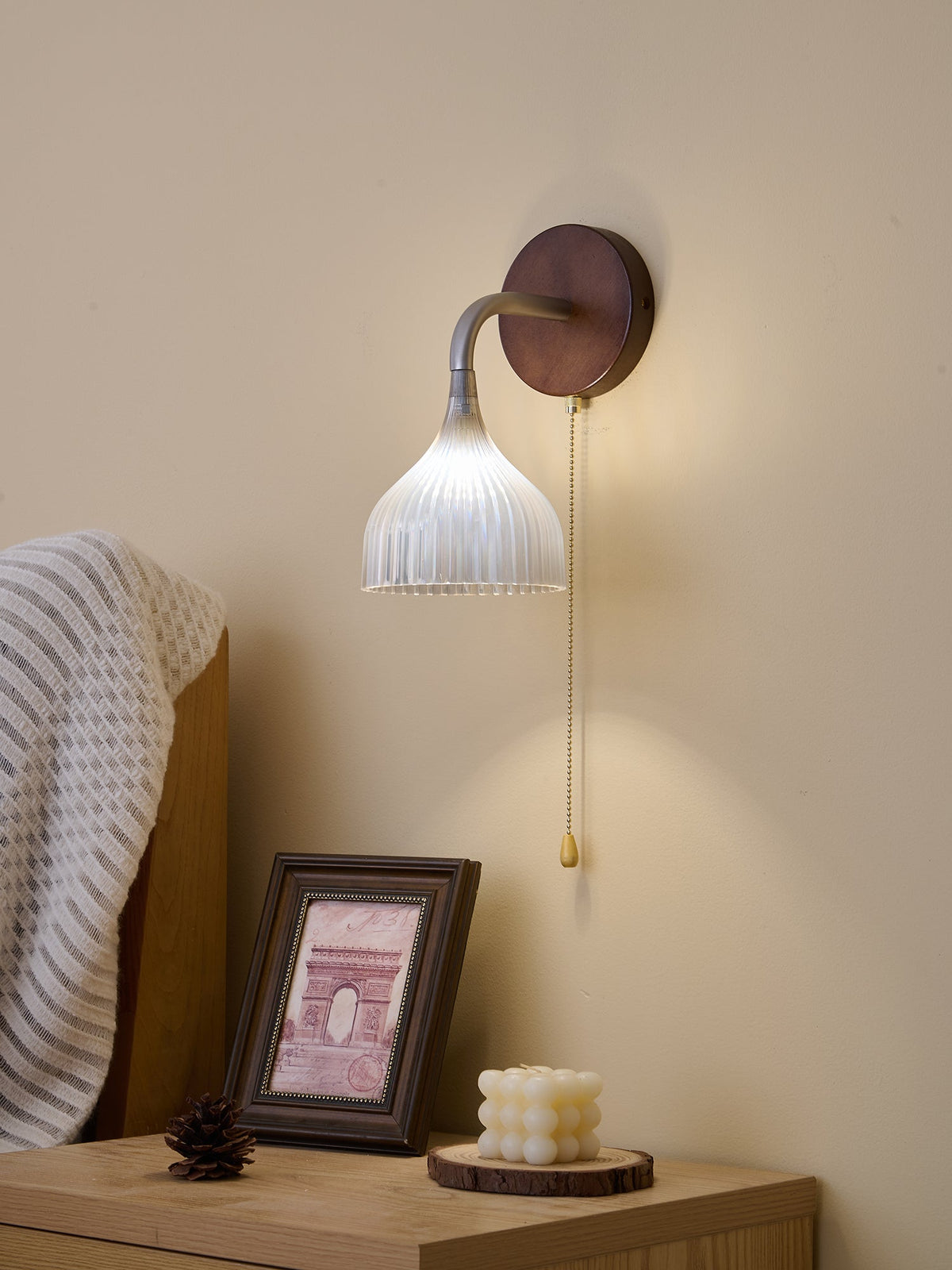 Cimararae aplique de pared elegancia de estilo clásico de madera