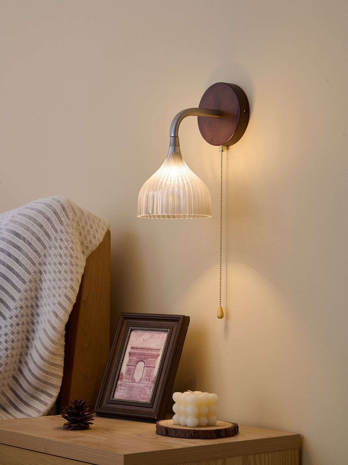 Cimararae aplique de pared elegancia de estilo clásico de madera