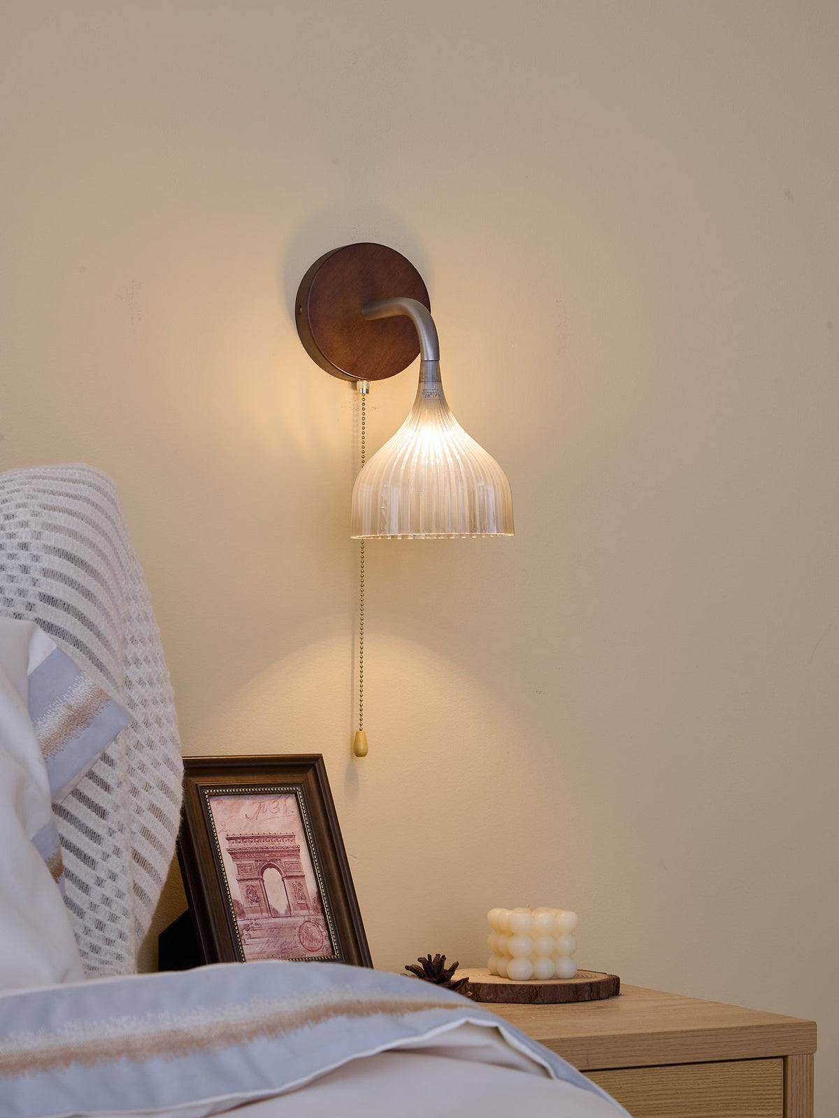 Cimararae aplique de pared elegancia de estilo clásico de madera