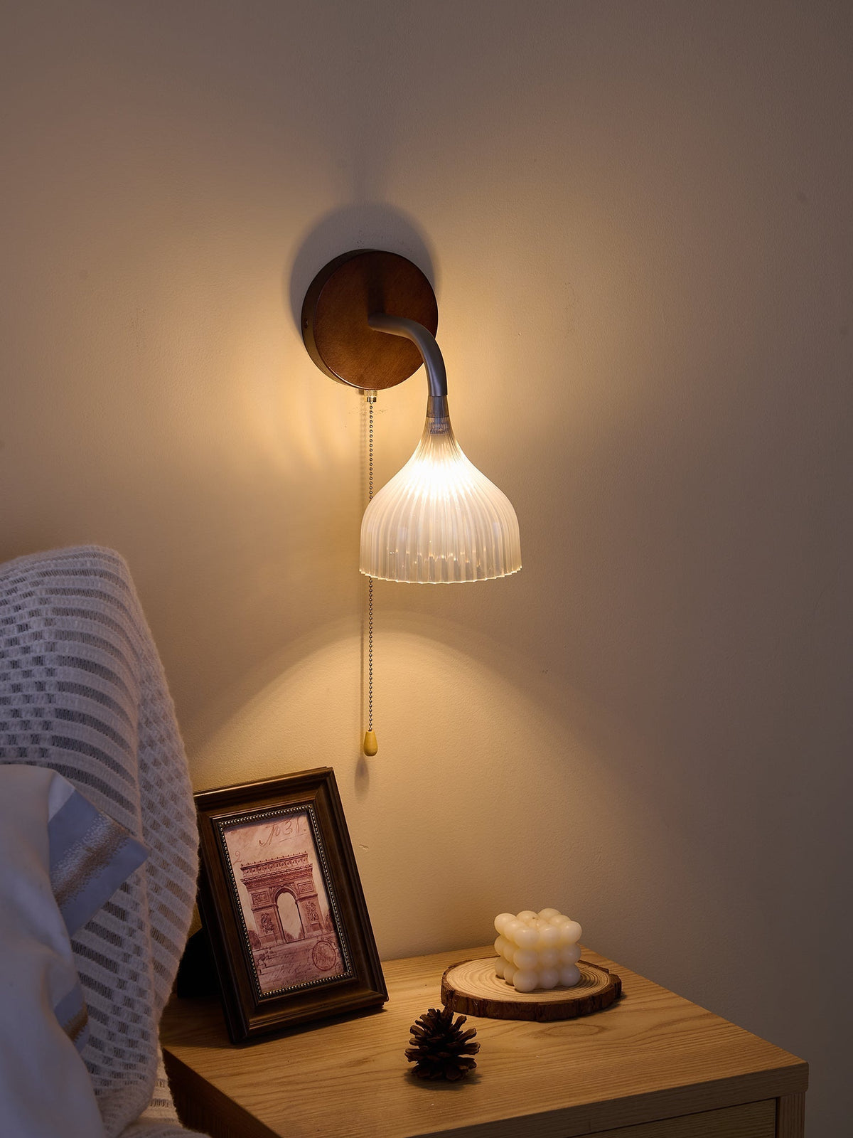 Cimararae aplique de pared elegancia de estilo clásico de madera
