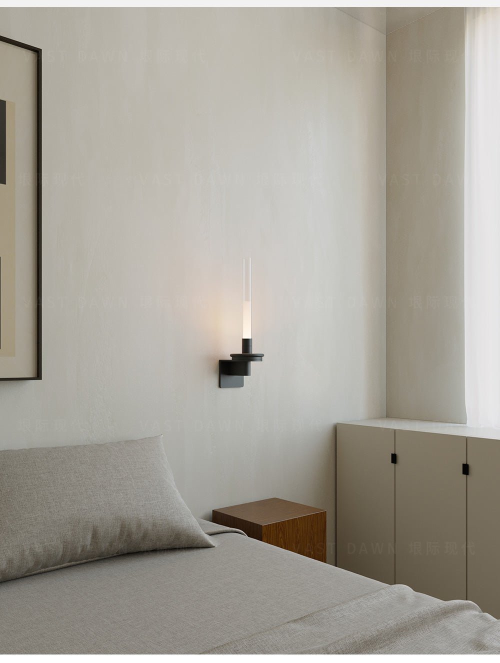 Ripz aplique de pared de vidrio recargable