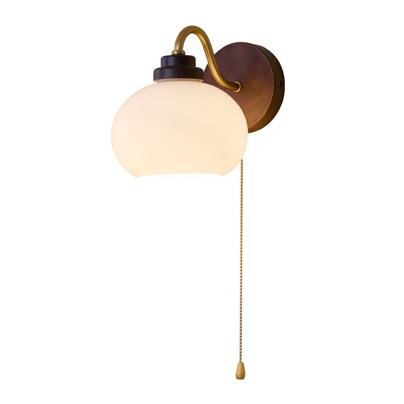 Bobble Aplique de pared Vidrio Madera Premium Nórdico Arte