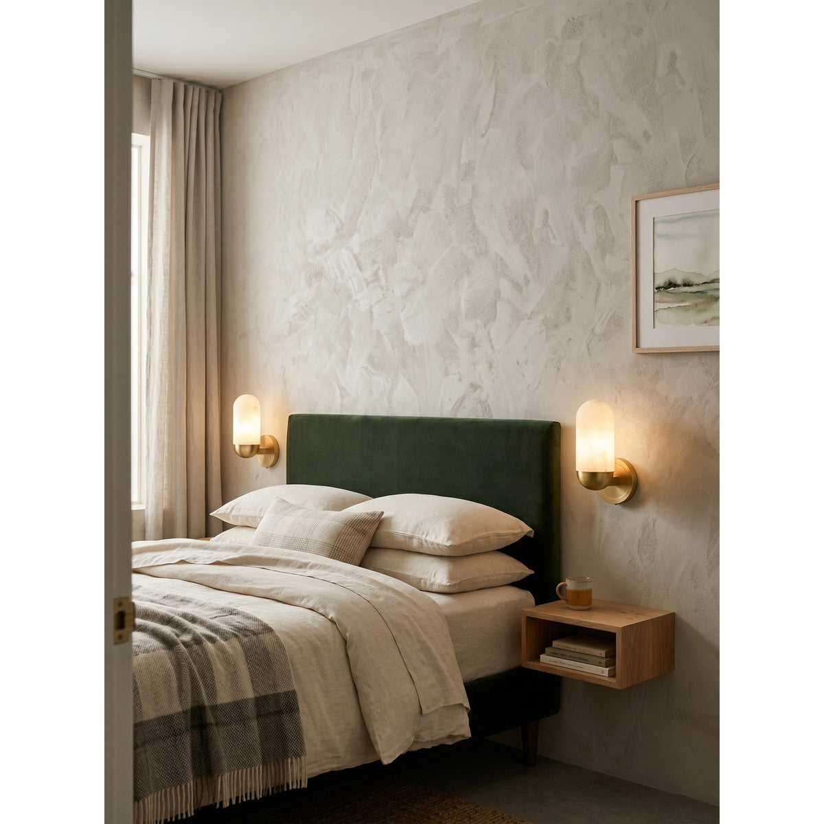 Lumeers aplique de pared alabastro