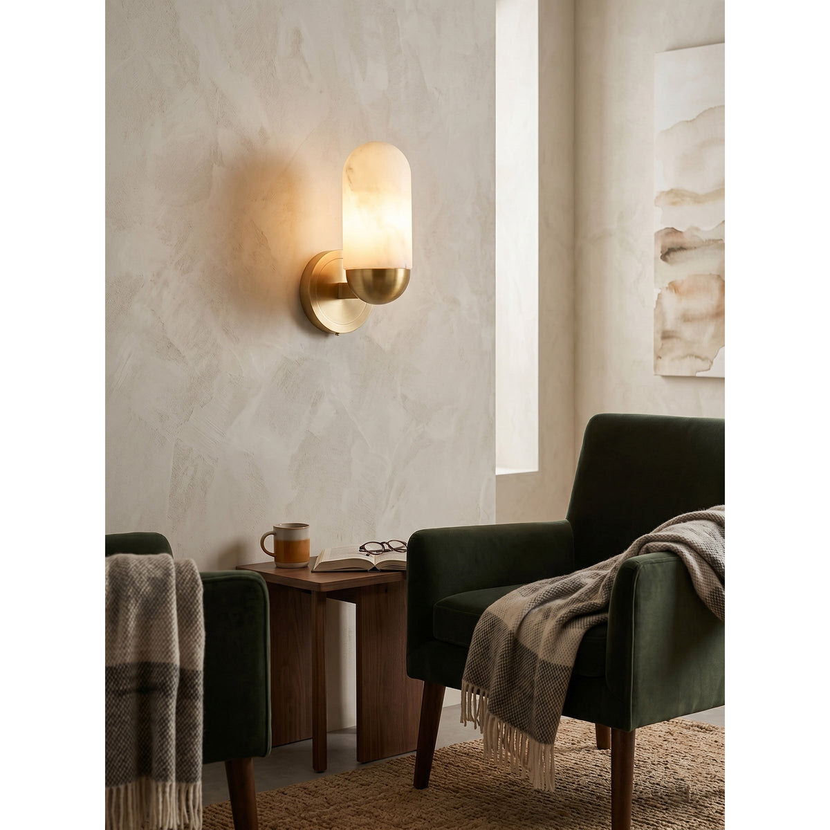 Lumeers aplique de pared alabastro