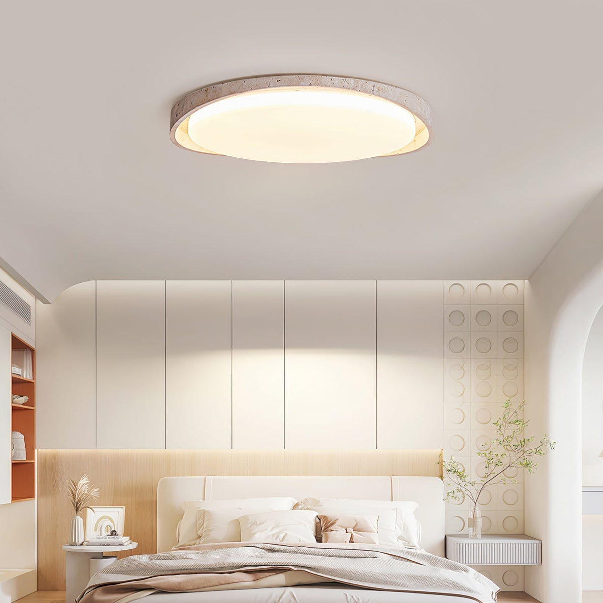 Vanoren Luz de Techo Minimalista de Travertino