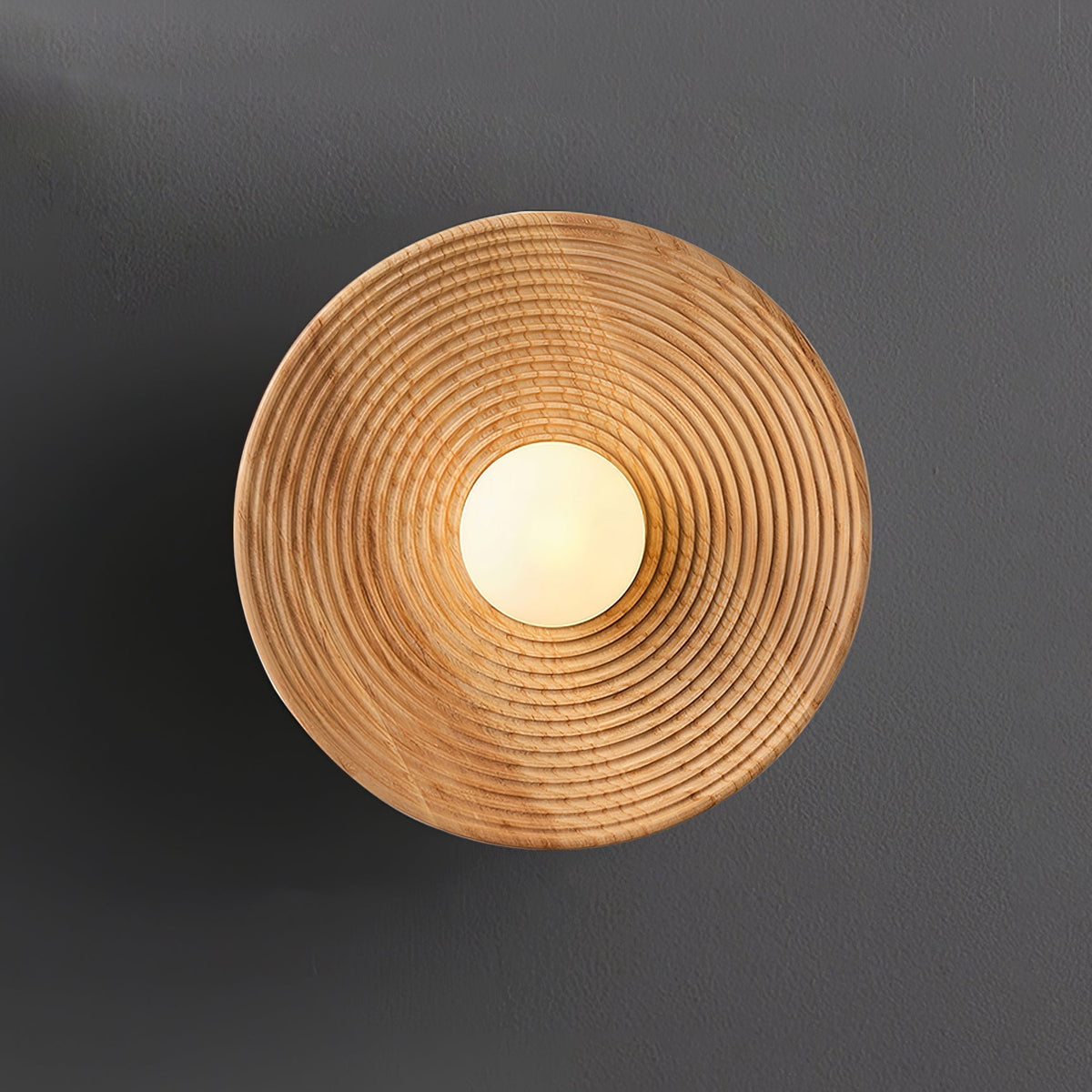 Aldenise aplique de pared de madera estilo nórdico con contorno artístico