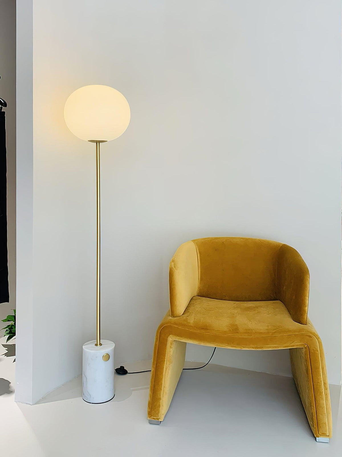 Iloryra Column-Base de travertino lámpara de pie