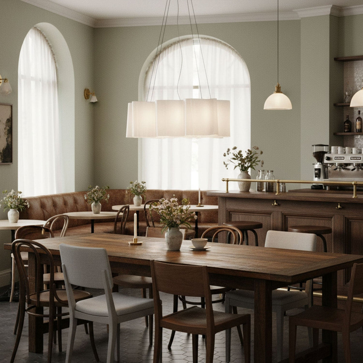 Eiroira lámpara de araña de vidrio