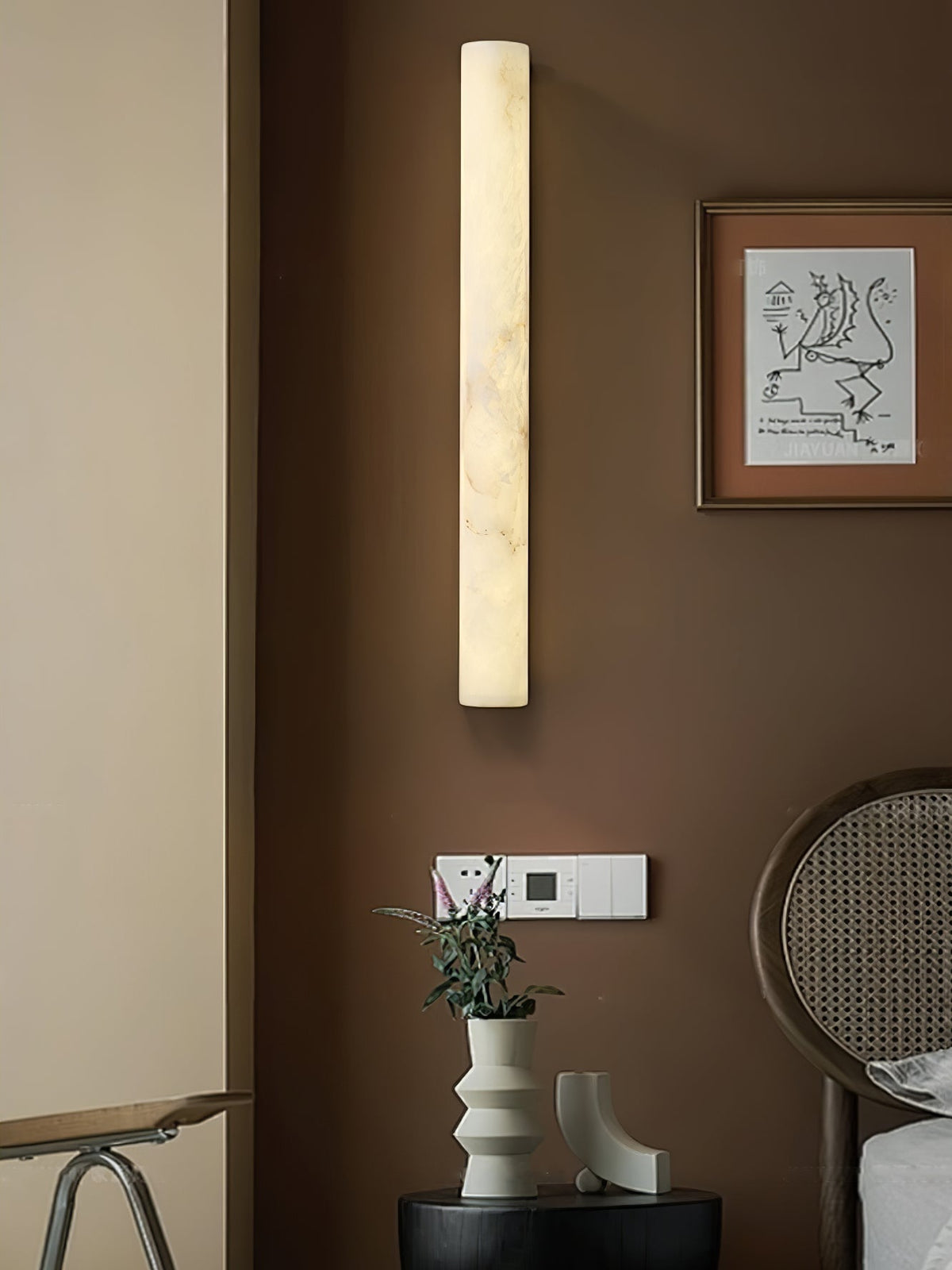 Veyaen aplique de pared alabastro