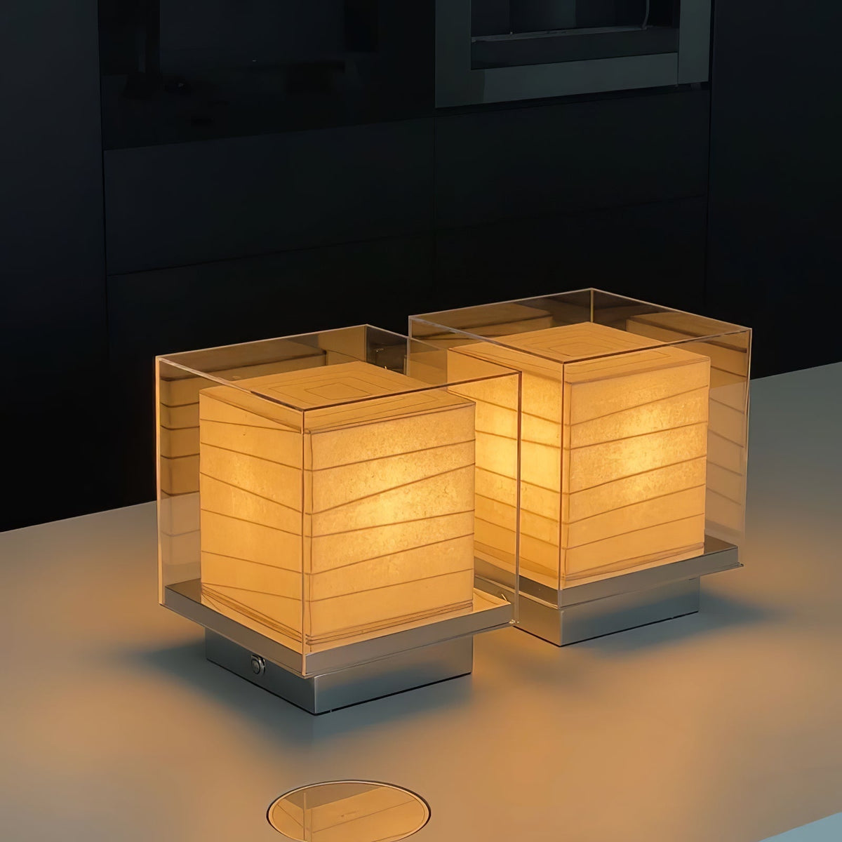 Pryn lámpara de mesa Cube