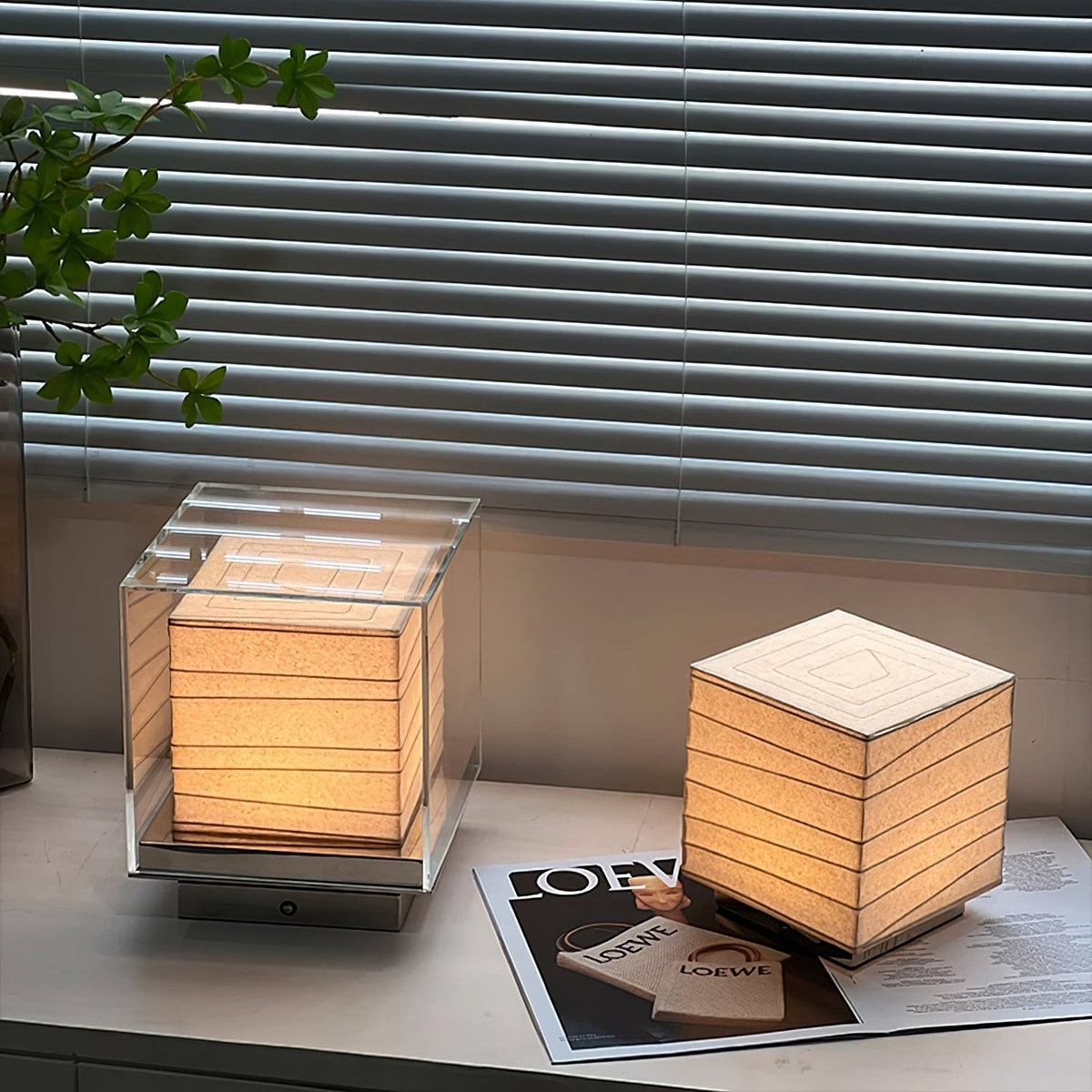 Pryn lámpara de mesa Cube
