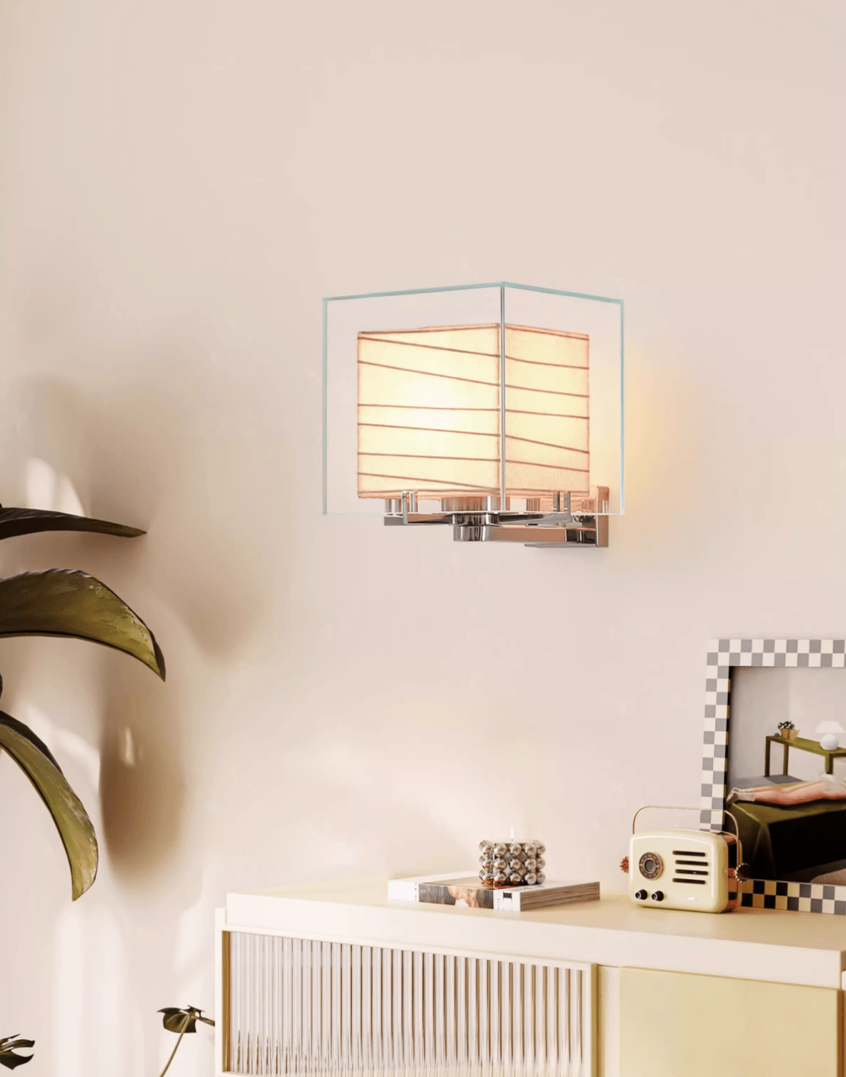 Mirglow aplique de pared Cube