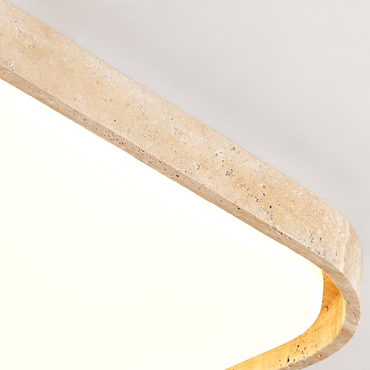 Aisle lámpara de techo cuadrada de travertino