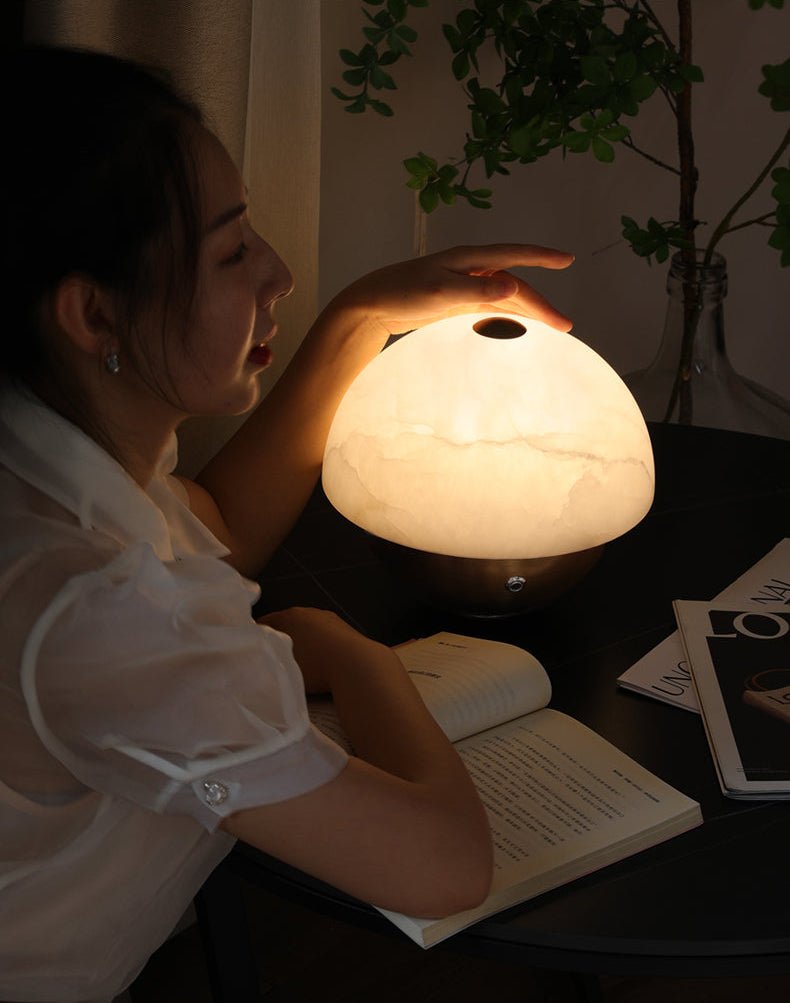 Crol lámpara de mesa alabastro mini