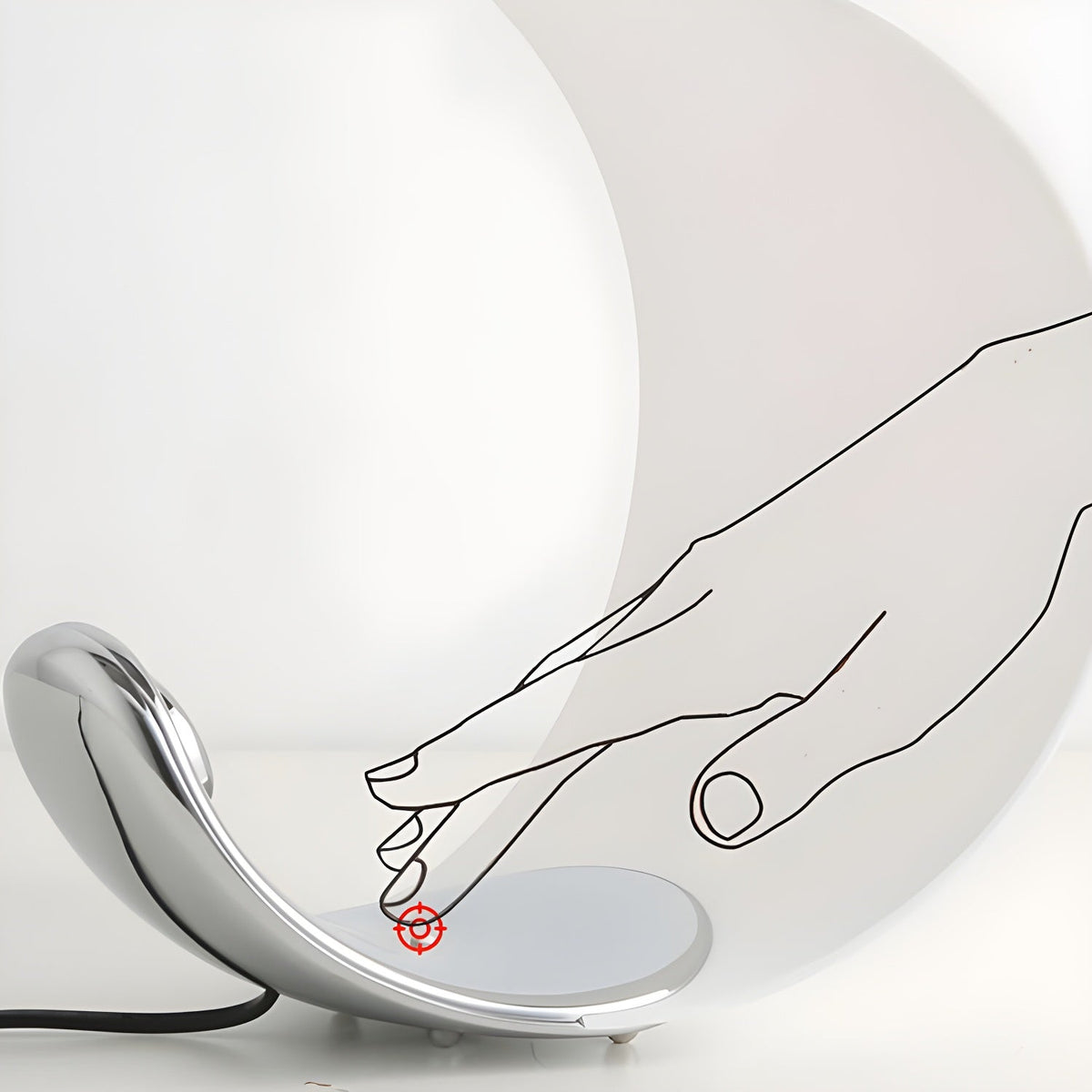 Lunora lámpara de mesa elegante Flow