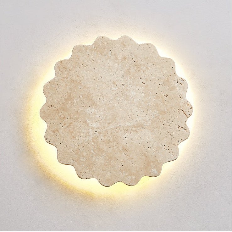 Viraanette aplique de pared Luna con borde escotillado