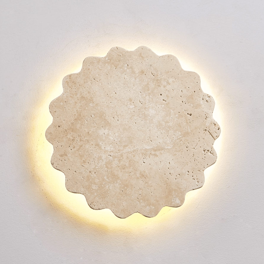 Viraanette aplique de pared Luna con borde escotillado