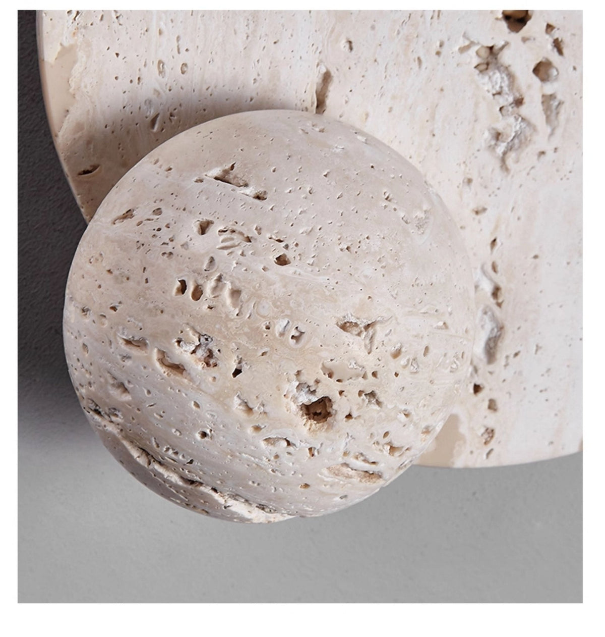 Norivaine aplique de pared Eclipse travertino beige