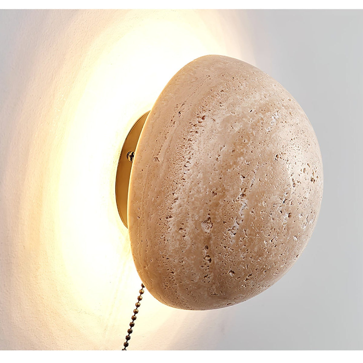 Vexael aplique de pared minimalista de travertino