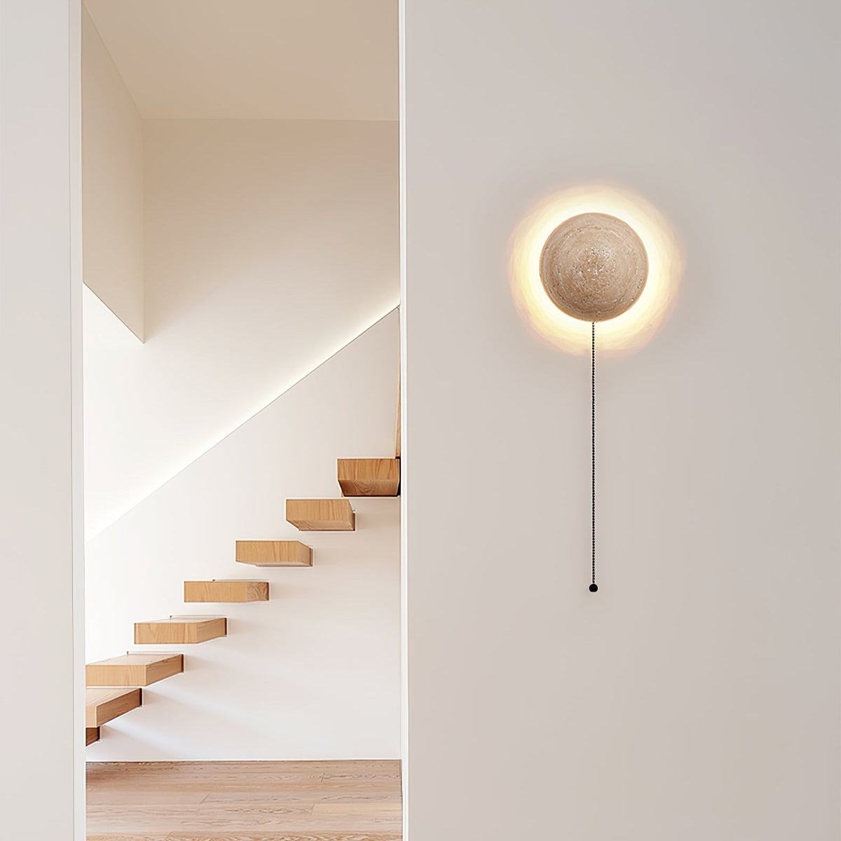 Vexael aplique de pared minimalista de travertino