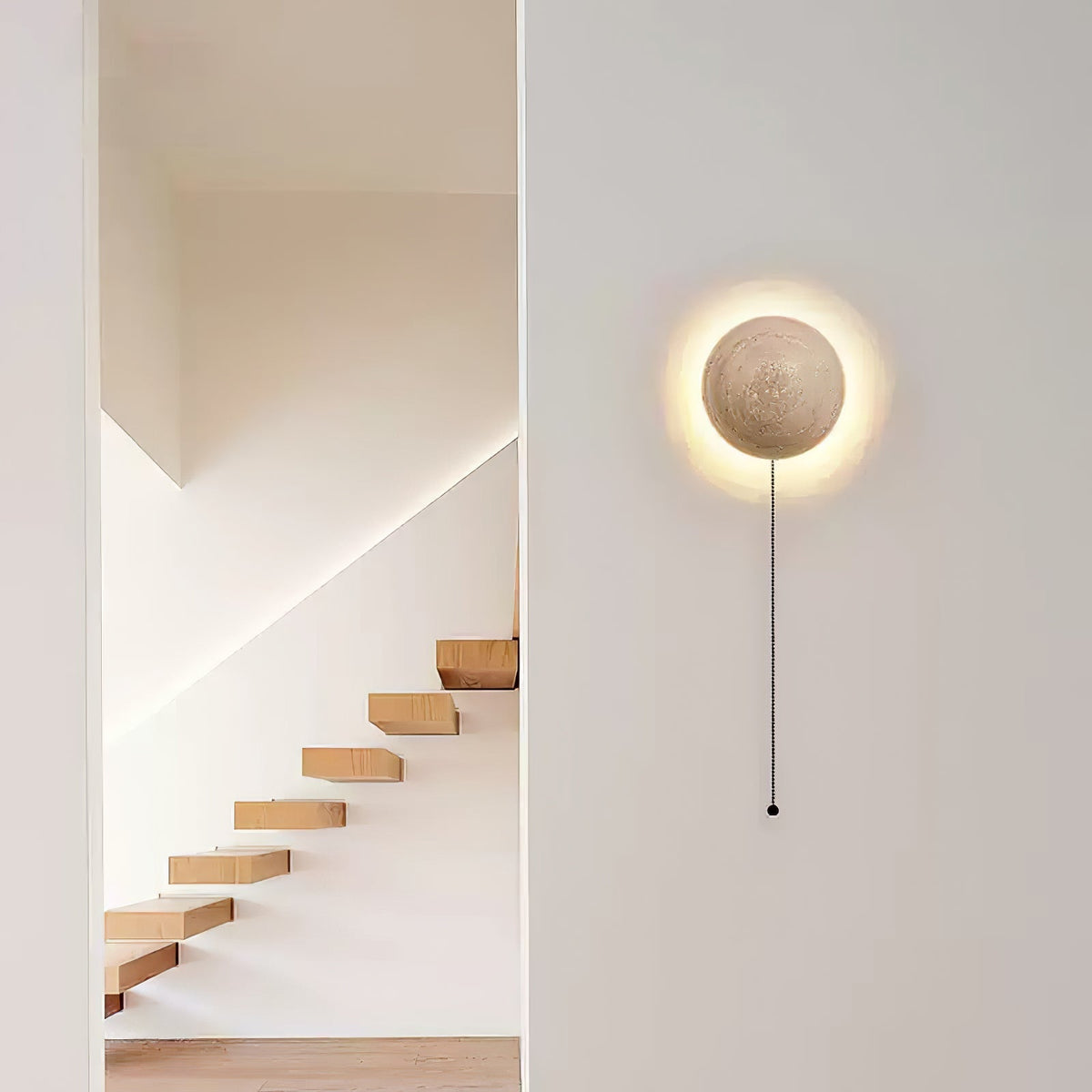 Vexael aplique de pared minimalista de travertino