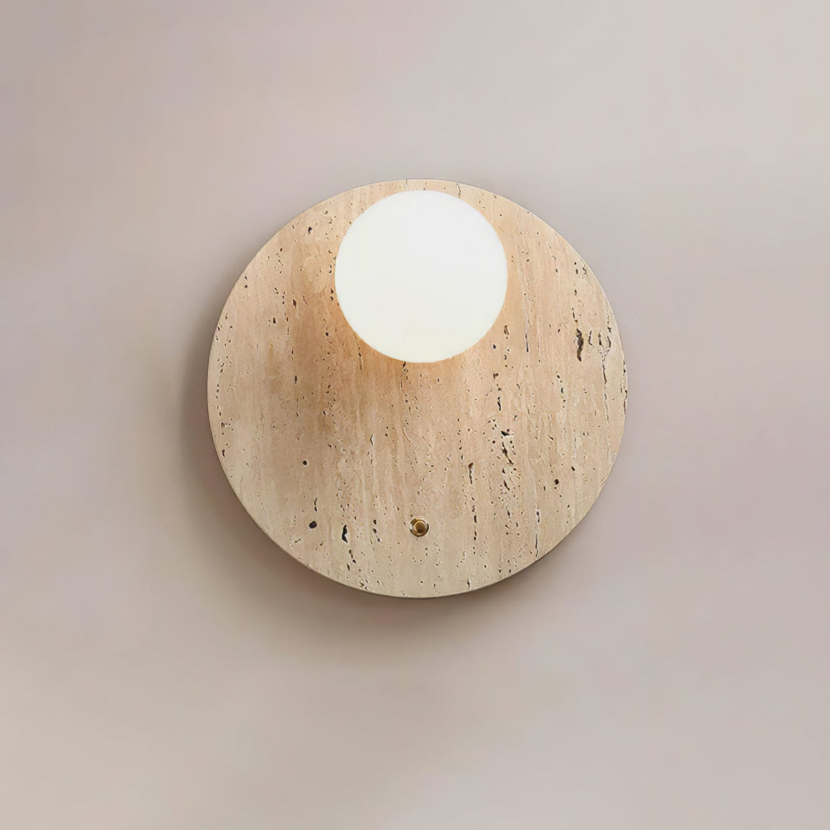 Aurevon aplique de pared minimalista en travertino