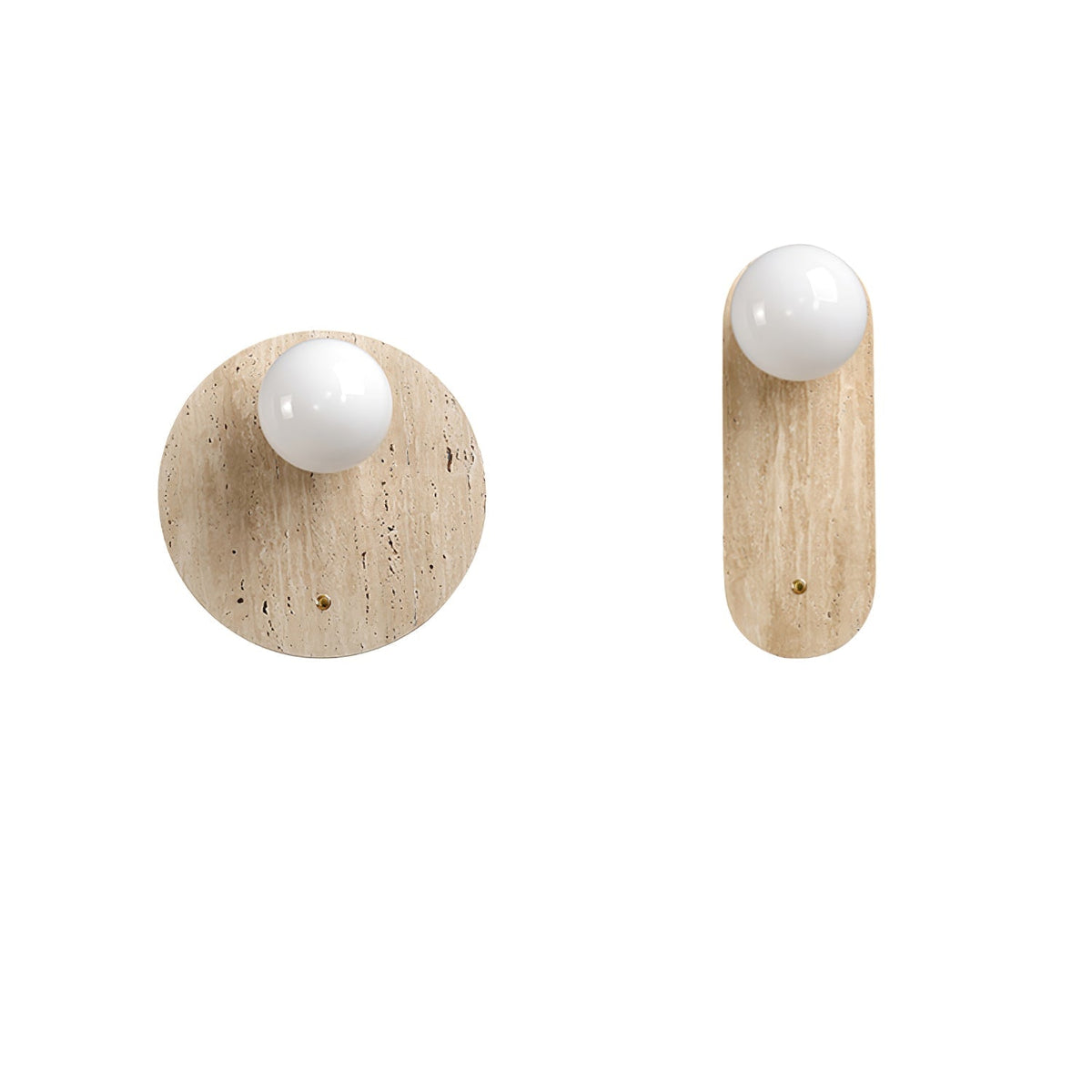 Aurevon aplique de pared minimalista en travertino