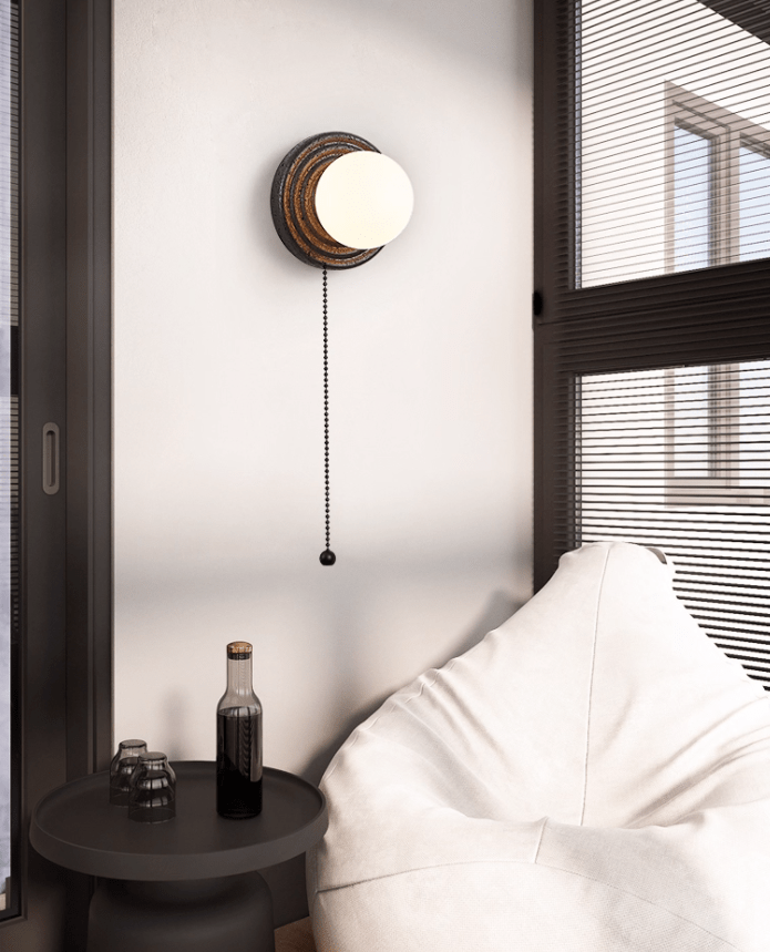 Mevx aplique de pared travertino / lámpara de techo