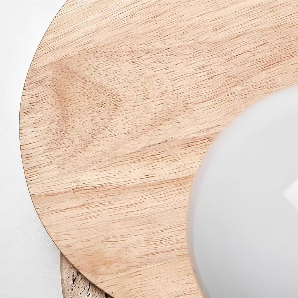 Otale aplique de pared travertino con discos superpuestos enchufable