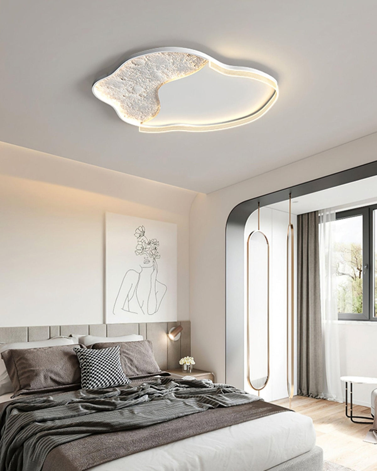 Syvine lámpara de techo Art Lunar Led nórdico