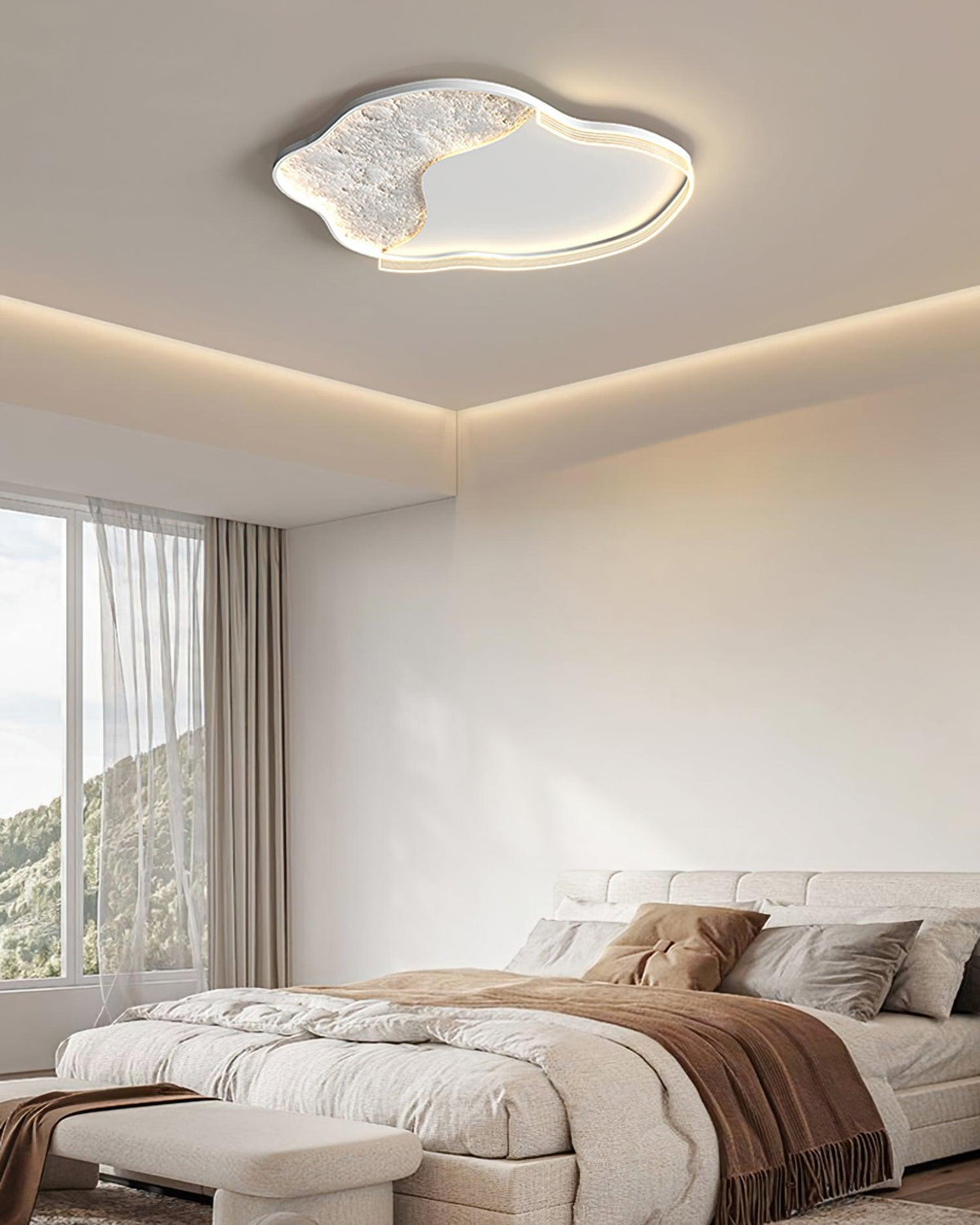 Syvine lámpara de techo Art Lunar Led nórdico