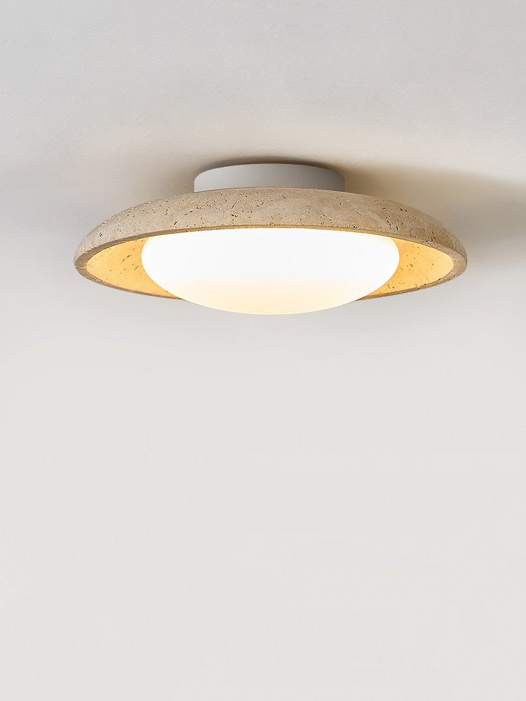 Tavuena lámpara de techo travertino amarillo