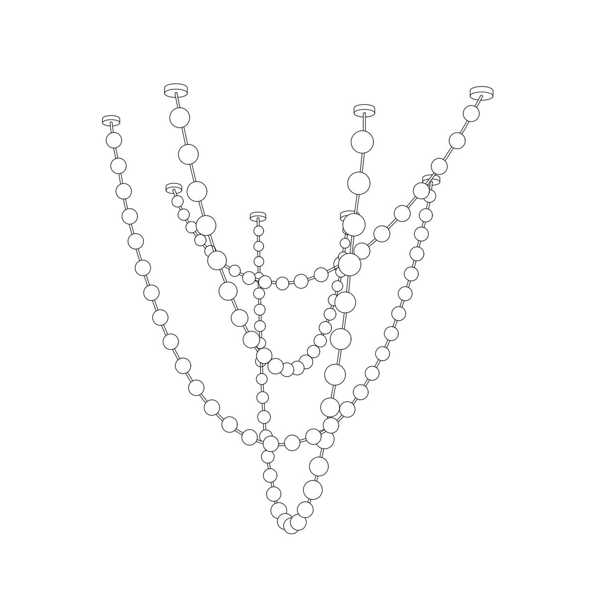 Wistyn Necklace lámpara de araña
