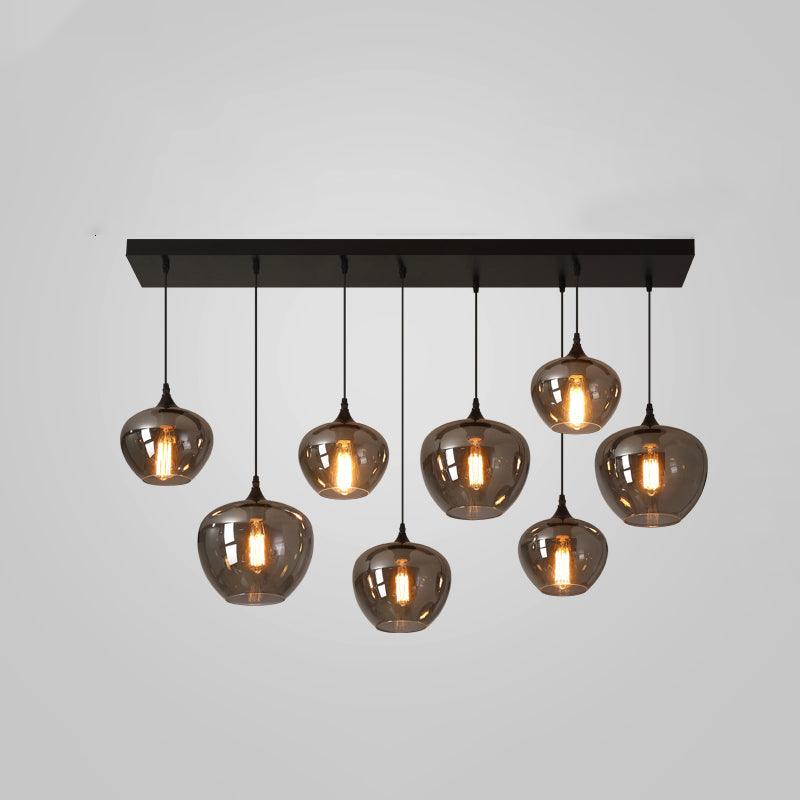 Tevely lámpara colgante de vidrio industrial chic