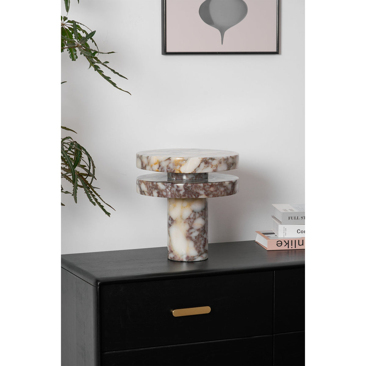 Selerine lámpara de mesa de mármol