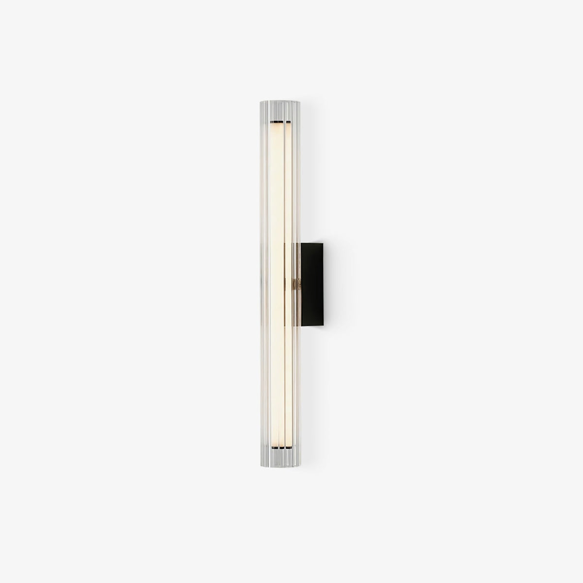 Corv aplique de pared con pantalla de vidrio contemporáneo