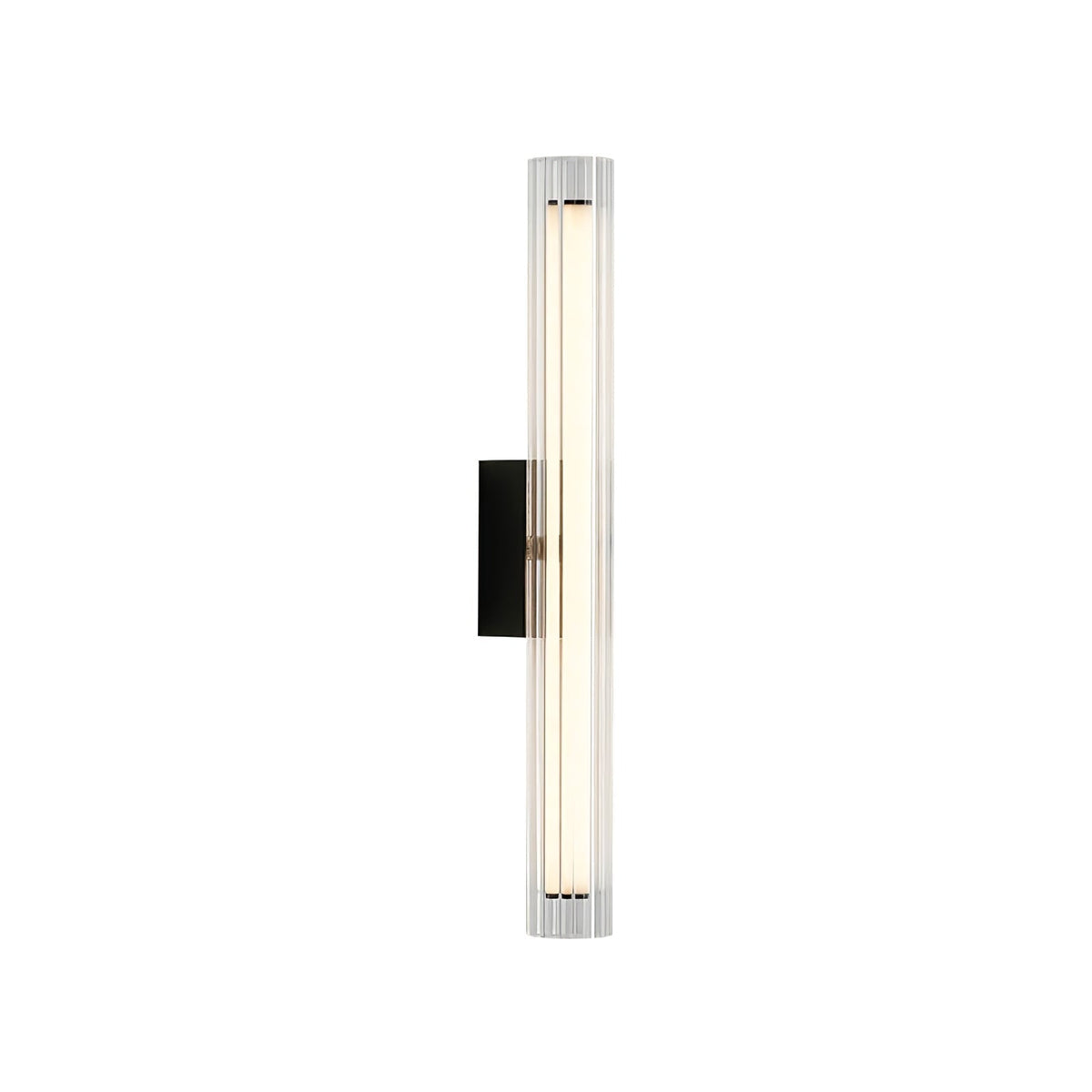 Corv aplique de pared con pantalla de vidrio contemporáneo
