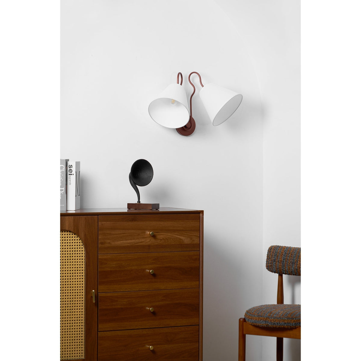 Elthayra Aplique de pared Tela Vintage Industrial