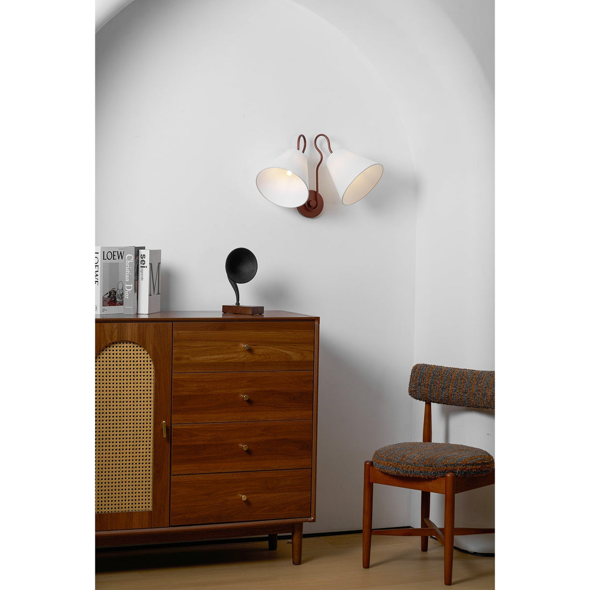 Elthayra Aplique de pared Tela Vintage Industrial