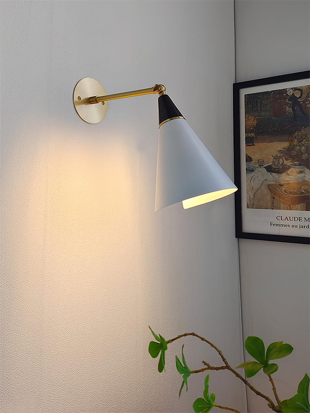 Orieiella aplique de pared moderno minimalista de latón