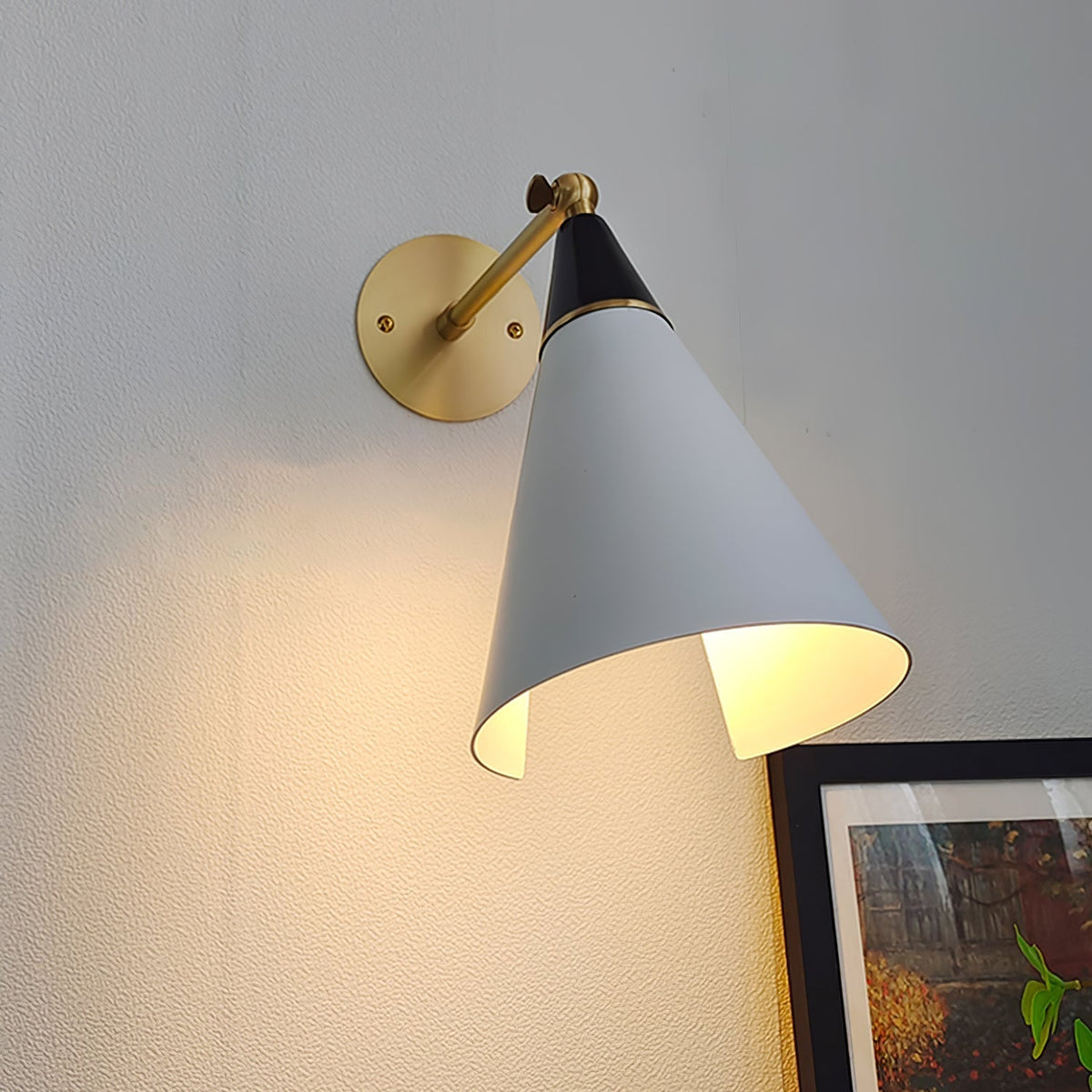 Orieiella aplique de pared moderno minimalista de latón
