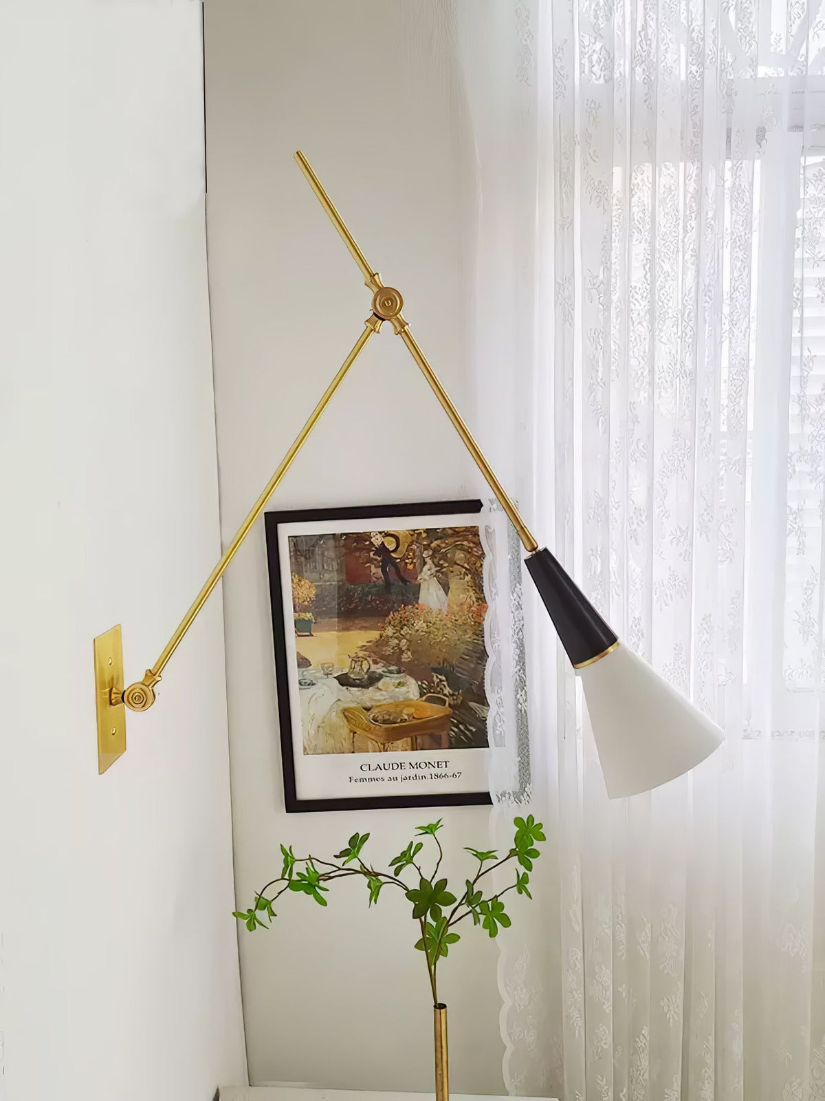 Isro aplique de pared vintage industrial de vidrio