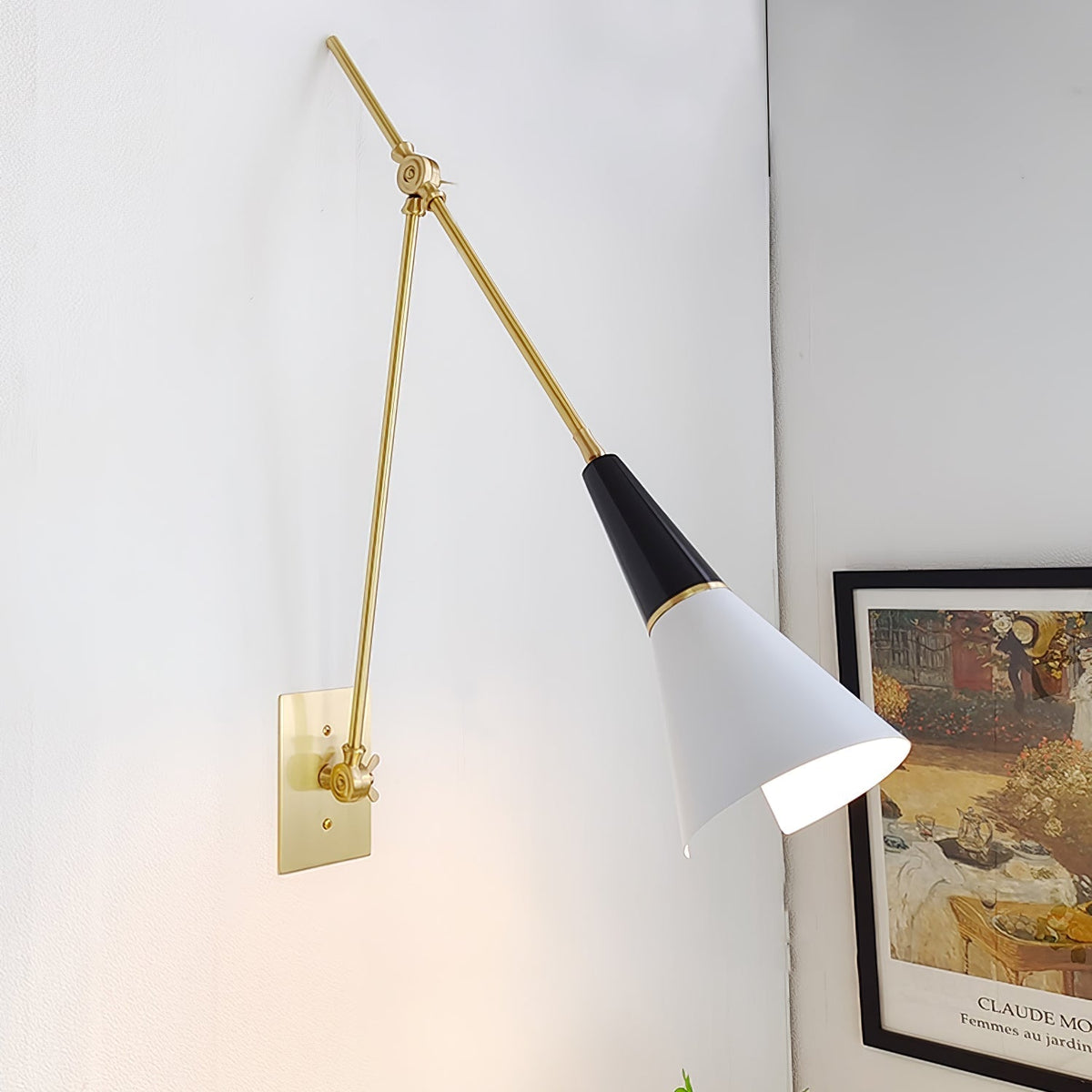 Isro aplique de pared vintage industrial de vidrio