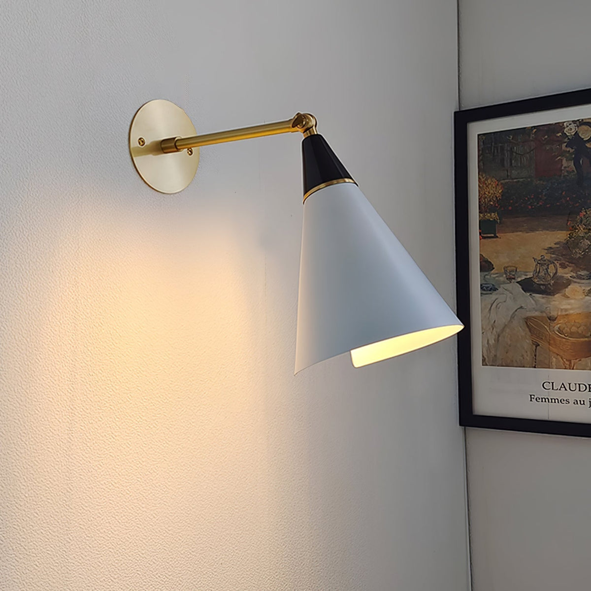 Orieiella aplique de pared moderno minimalista de latón