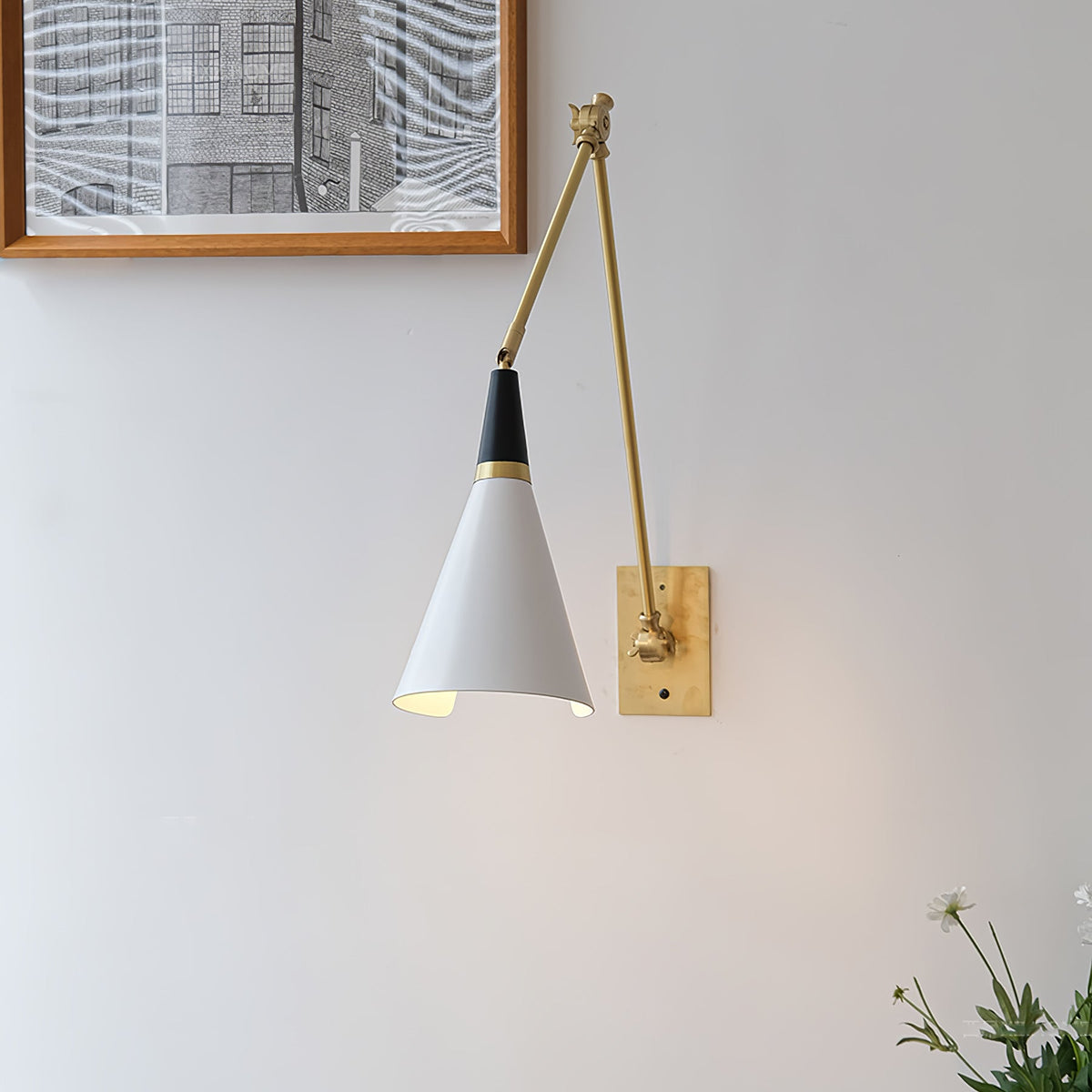 Isro aplique de pared vintage industrial de vidrio