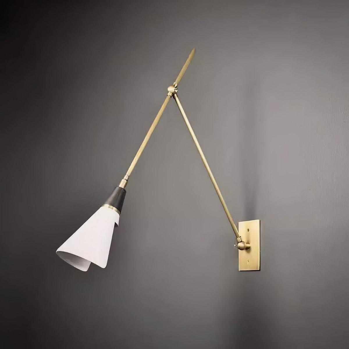 Isro aplique de pared vintage industrial de vidrio