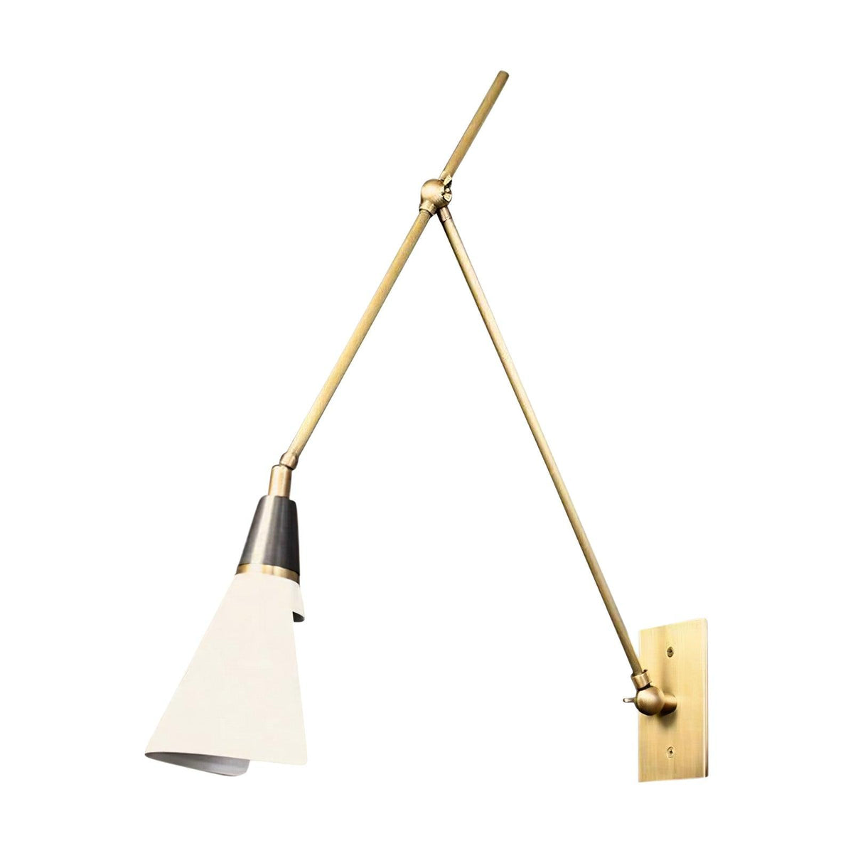 Isro aplique de pared vintage industrial de vidrio